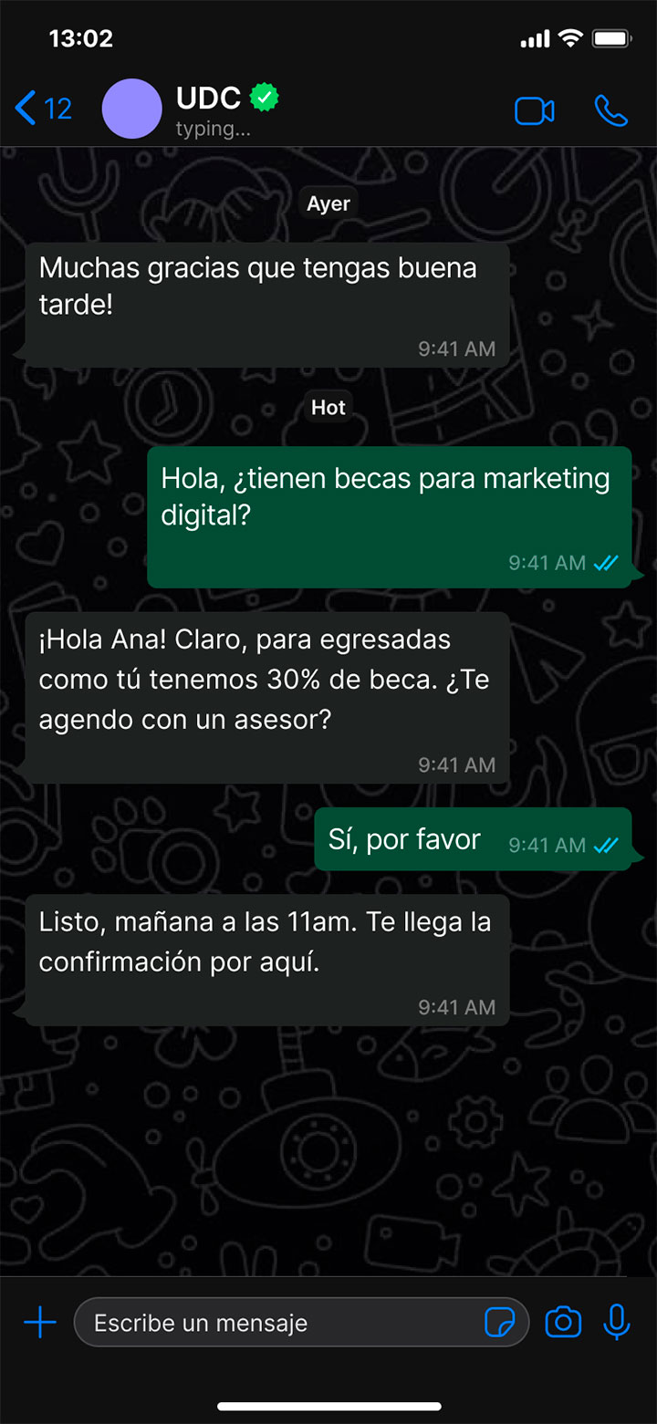 Zey en WhatsApp